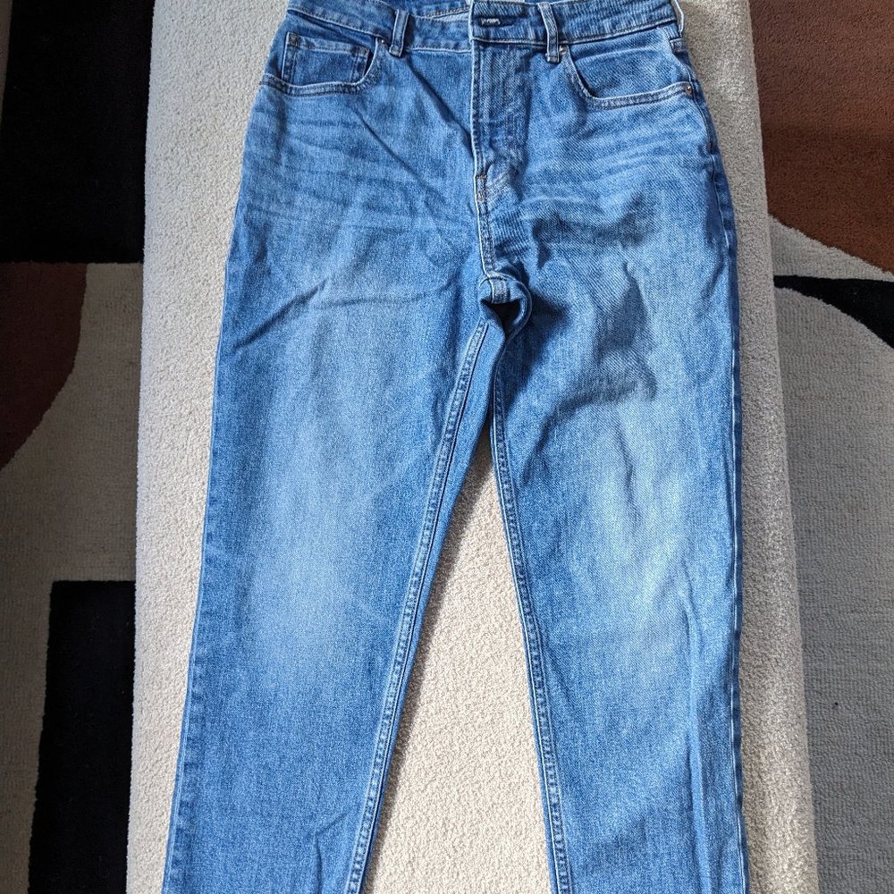 everlane curvy cheeky jean 29 ankle raw hem